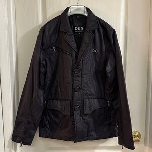 D&G Women's Black Gray Jacket Size Medium